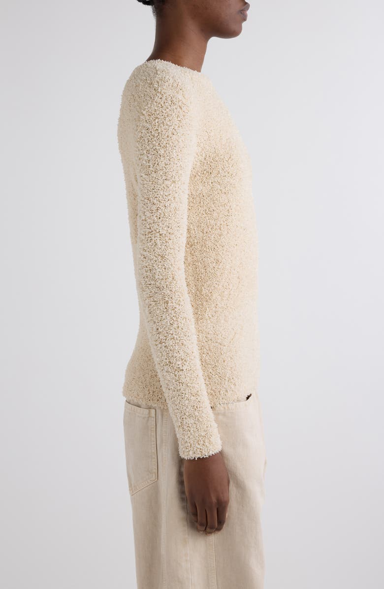 Isabel Marant Bethany Bouclé Sweater, Alternate, color, Ecru