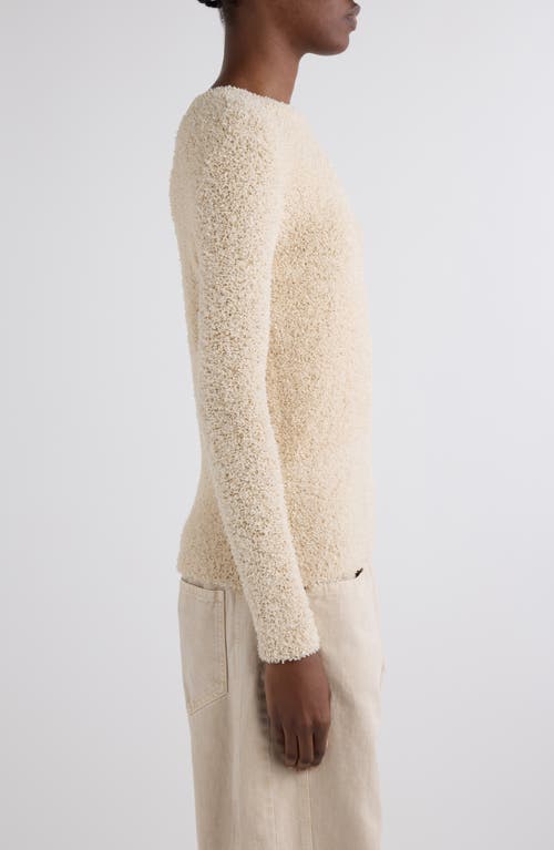 Isabel Marant Bethany Textured Crewneck Sweater In Neutral