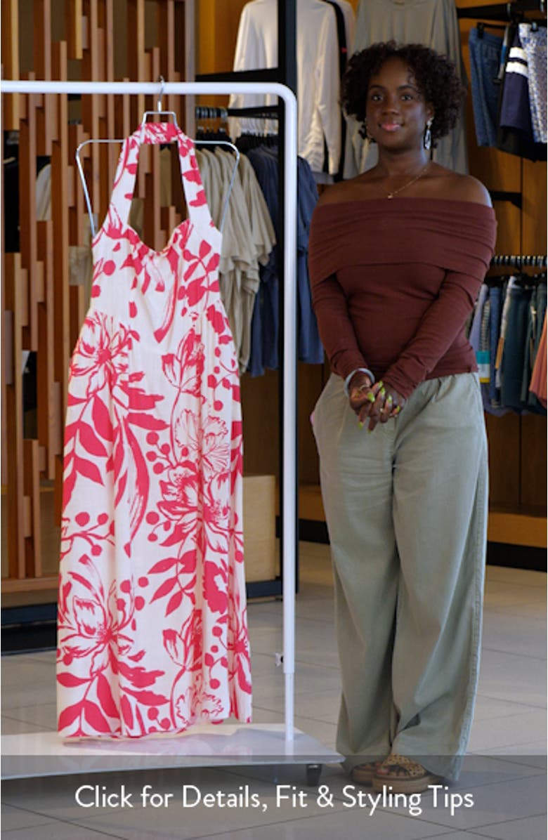 Kiera Print Maxi Dress, sales video thumbnail