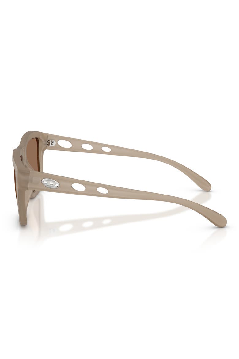 55mm Gradient Square Sunglasses, Alternate, color, OPAL GREY/ DARK BROWN