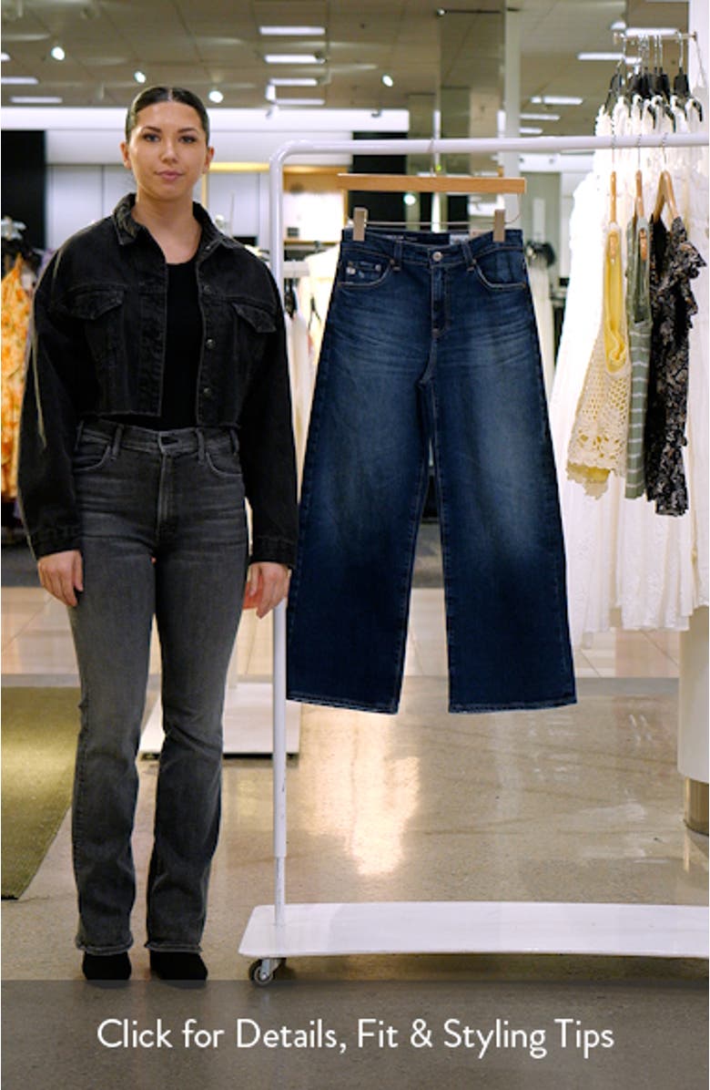 Saige Mid Rise Ankle Wide Leg Jeans, sales video thumbnail