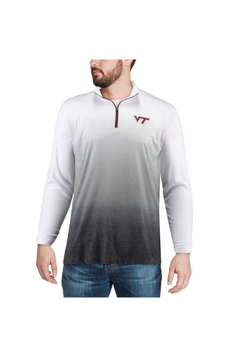 Men's Colosseum Gray Virginia Tech Hokies Magic Team Logo Quarter-Zip Jacket, Alternate, color, Gray