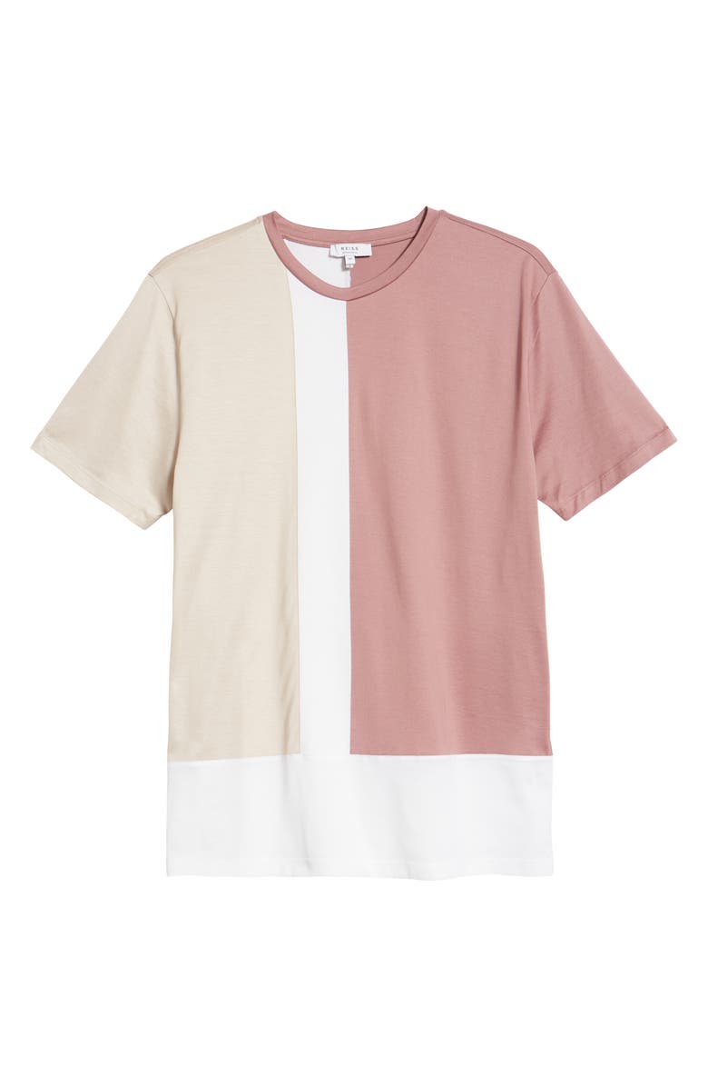 Reiss Men's Deano Colorblock Cotton T-Shirt, Alternate, color, 