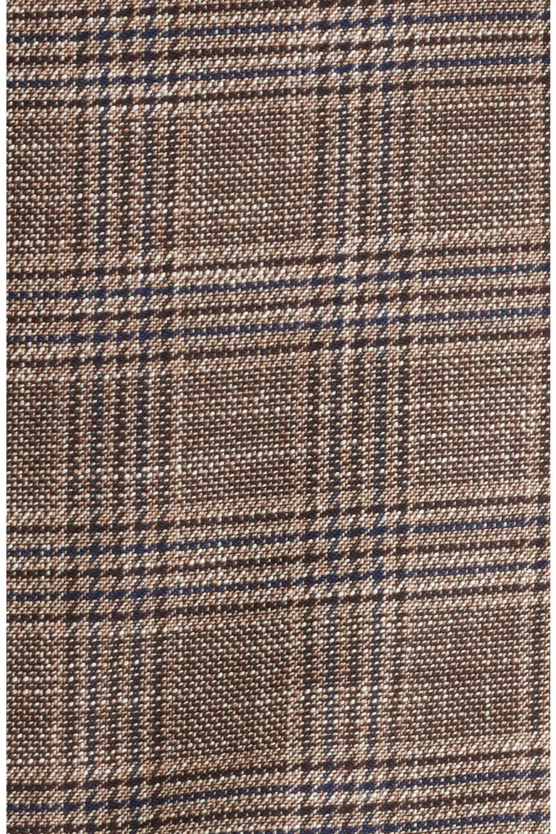 Plaid Double Breasted Blazer, Alternate, color, ESPRESSO IVORY