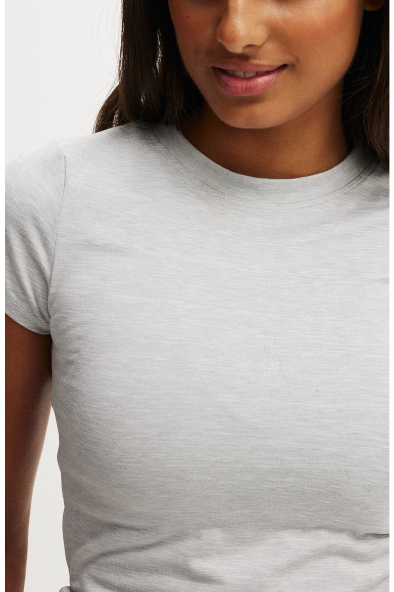 Women's Active Ultra Soft Fitted Tshirt, Alternate, color, Light Grey Marle