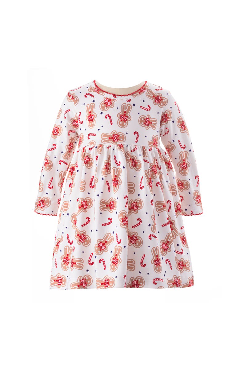 Rachel Riley Gingerbread Jersey Dress, Main, color, 