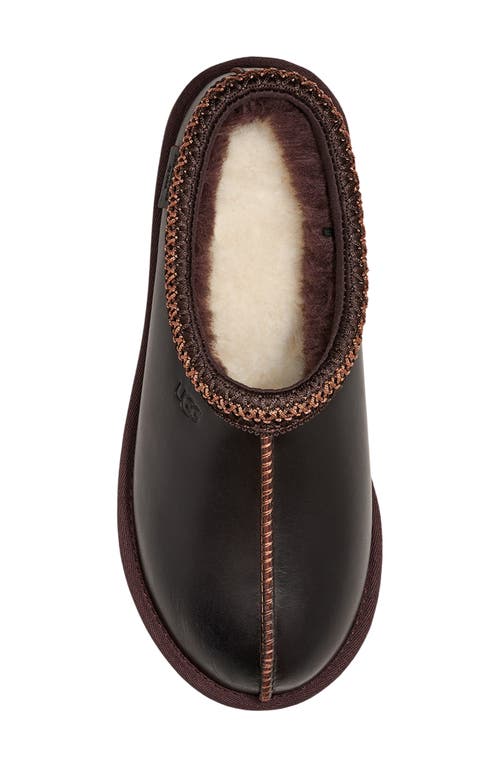 Ugg(r) Tasman Leather Slipper In Ironwood