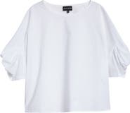 Emporio Armani Cotton Poplin Pullover Top