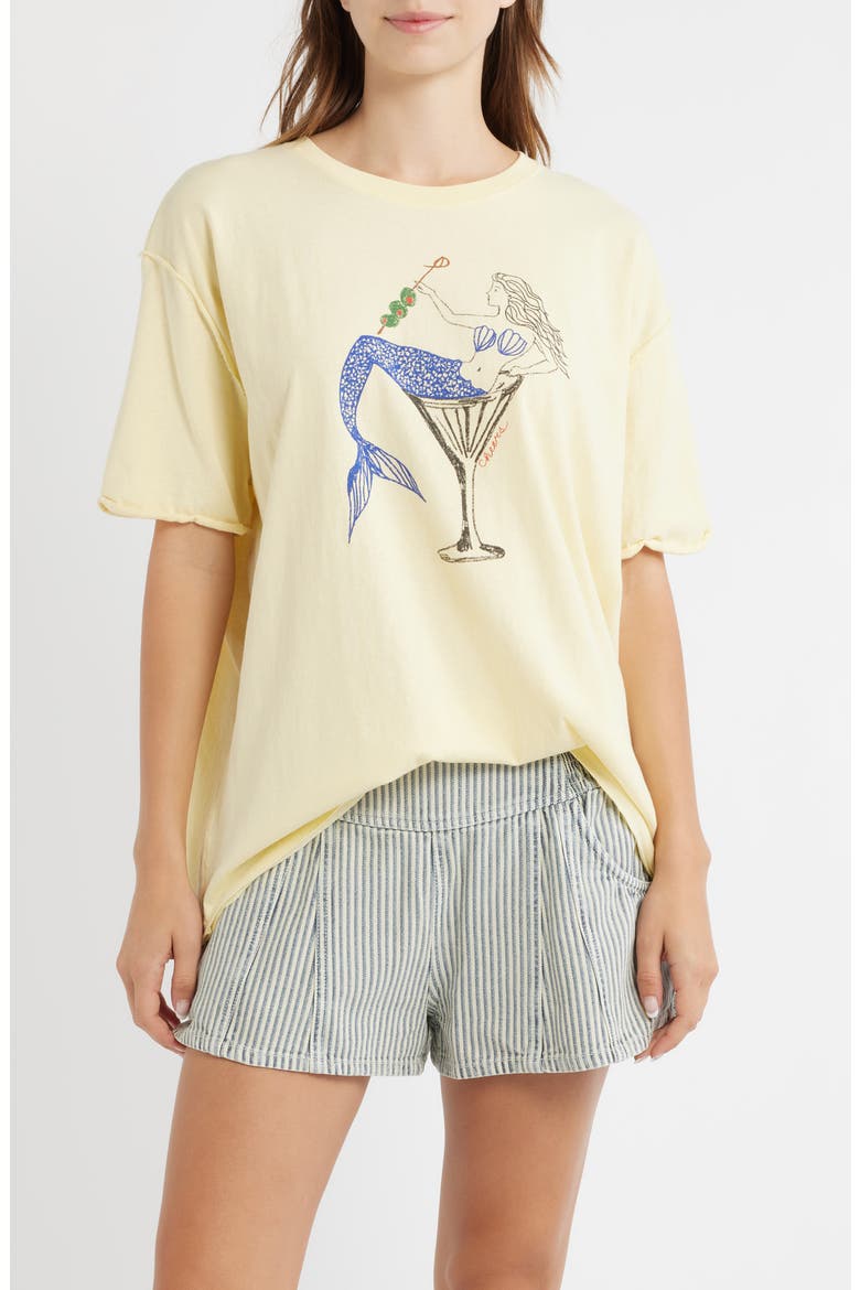 Best Coast Oversize Graphic T-Shirt, Main, color, MERMAID COMBO