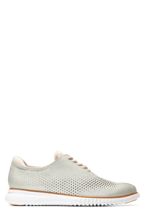 Cole Haan 2.zerogrand Laser Wingtip Oxford In Oyster Mushroom Suede