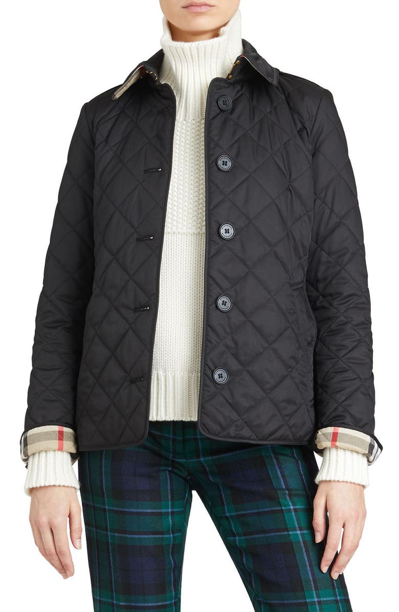 Burberry Frankby Quilted Jacket, Main, color, 
