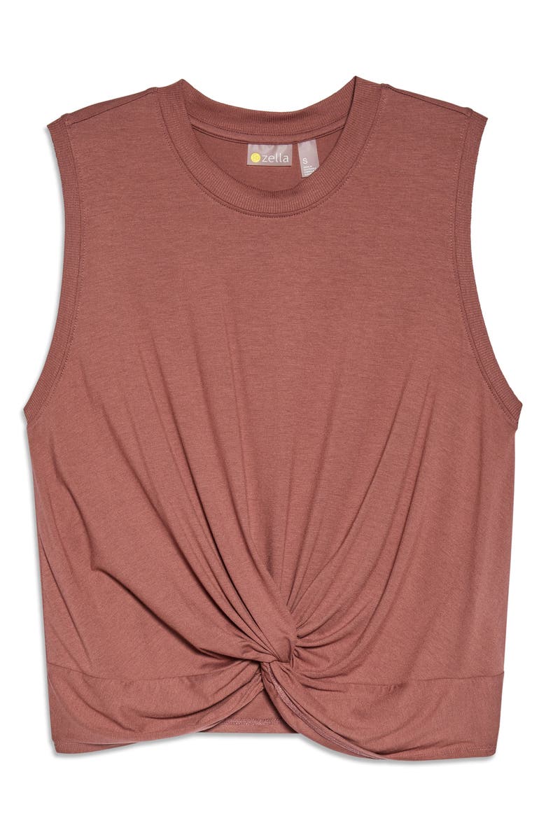 Zella Twist Front Tank, Alternate, color,