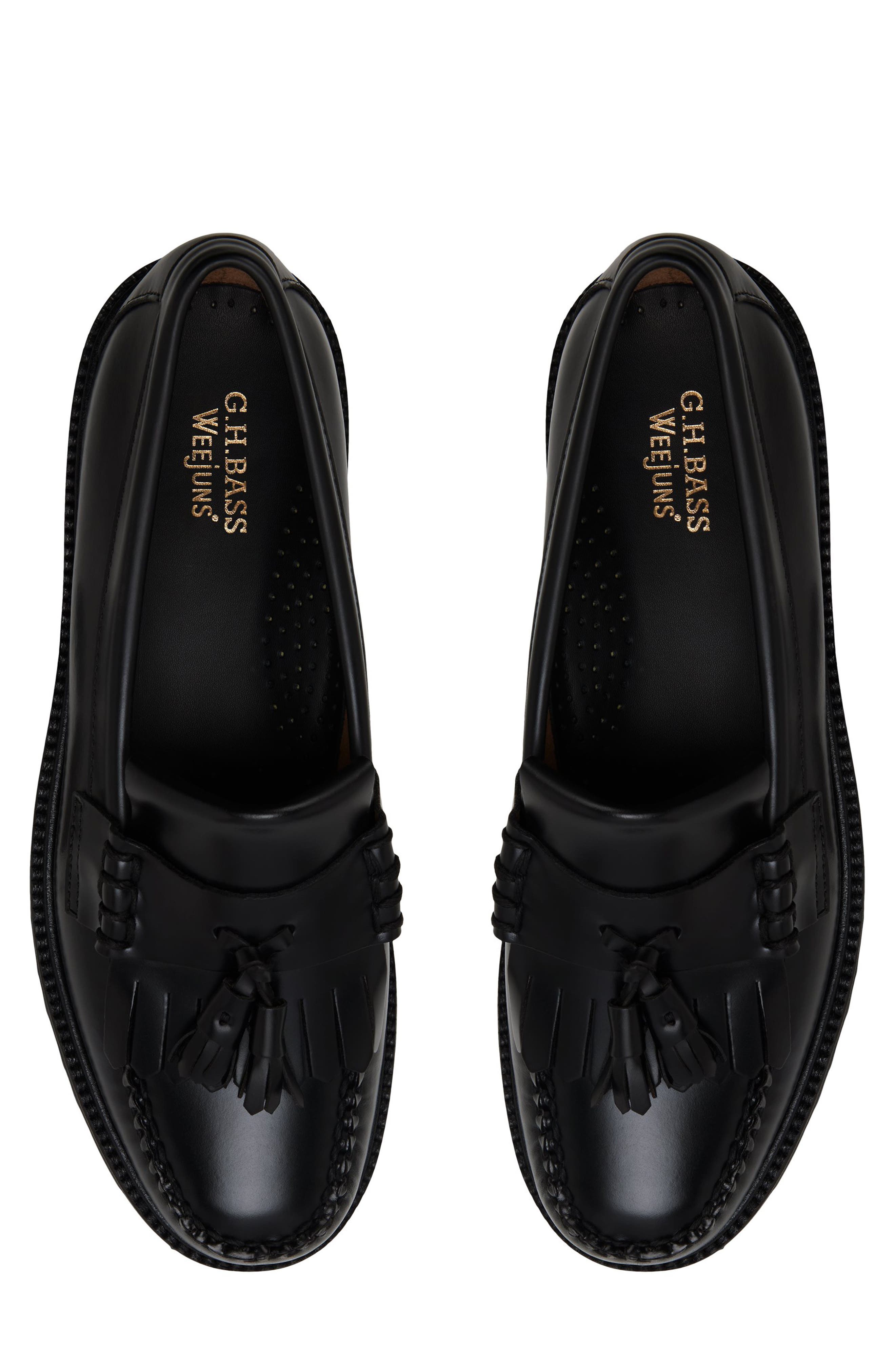 G.H.BASS Layton Leather Penny Loafer, Alternate, color, Black Black