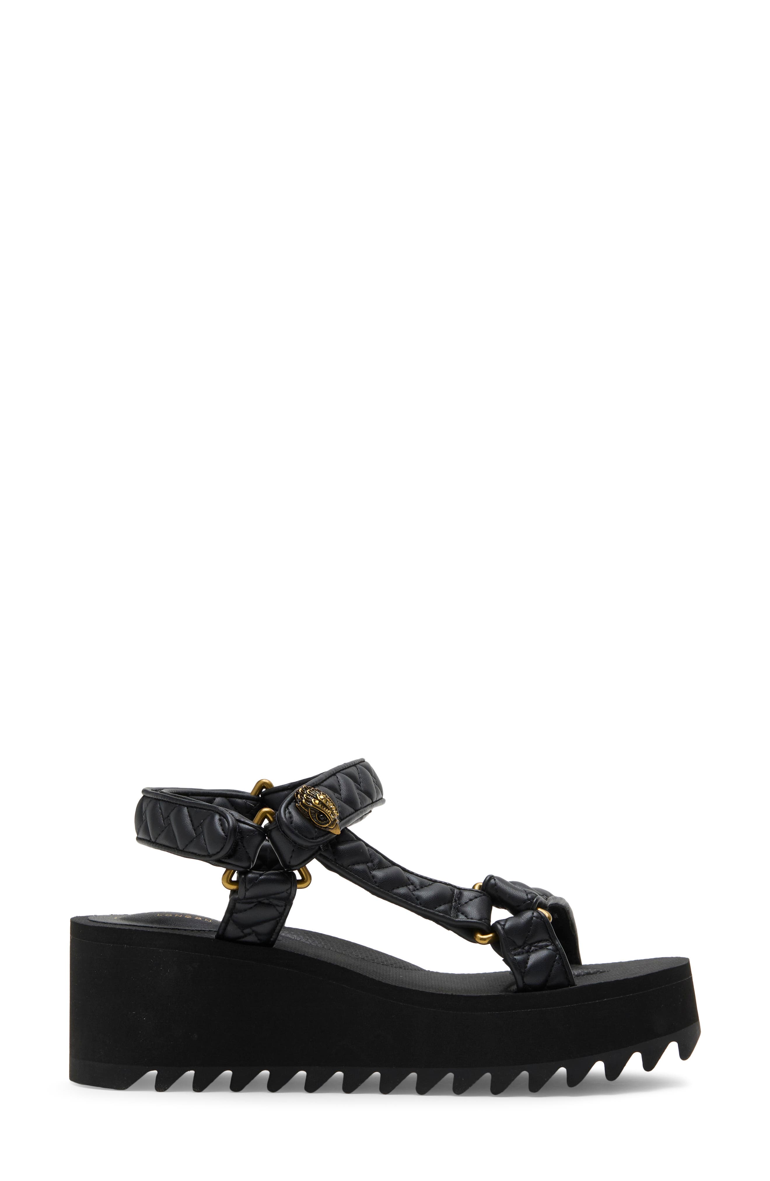 Orion Platform Sandal, Alternate, color, BLACK