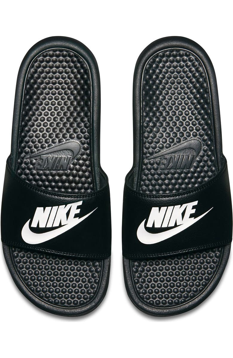 Nike Benassi JDI Slide Sandal, Main, color, 090 Black-White