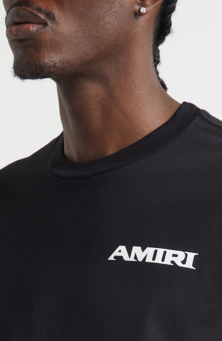 AMIRI Sport Logo Graphic T-Shirt, Alternate, color, Black