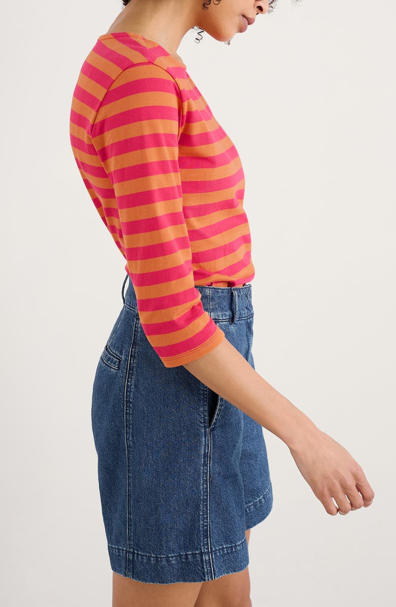 Seasalt Cornwall Sailor Stripe Organic Cotton T-Shirt, Alternate, color,