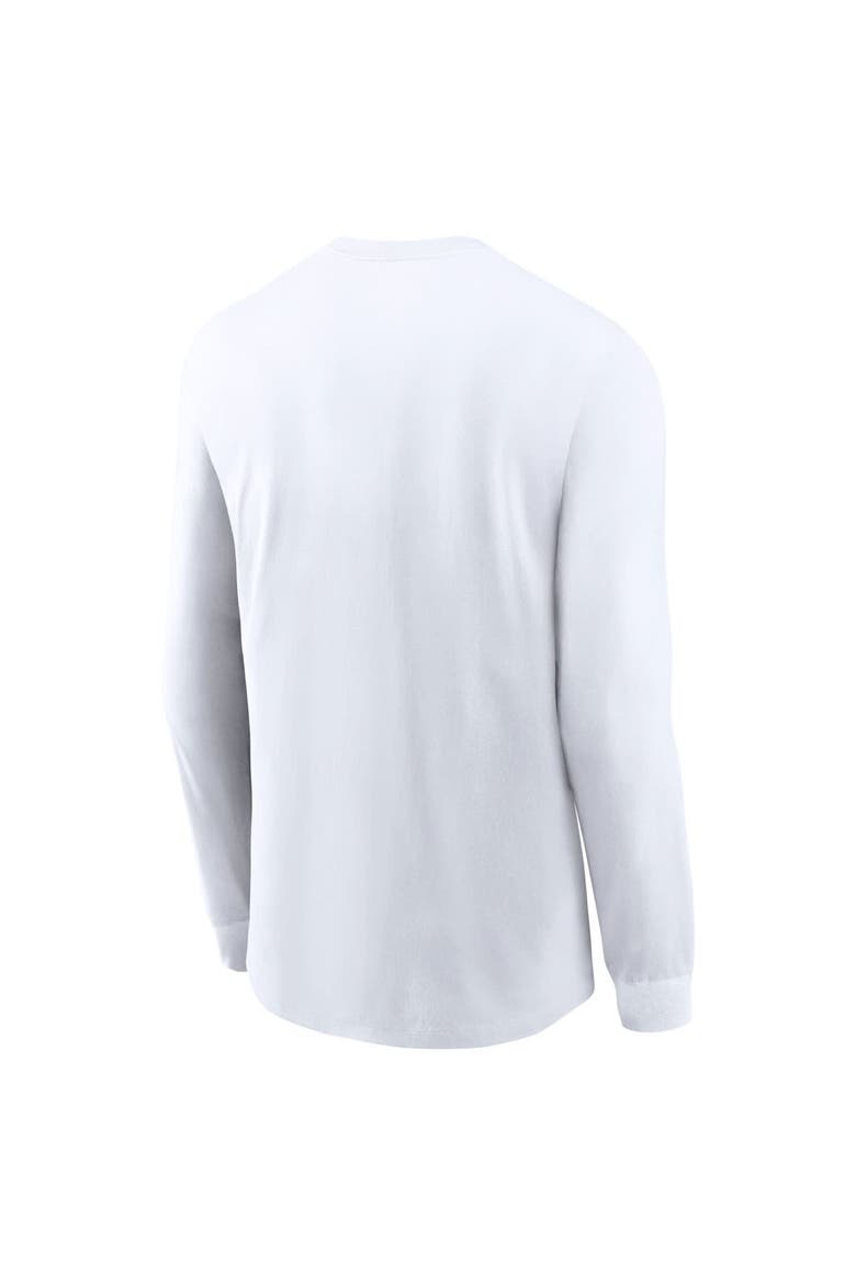 Men's Nike  White Texas Longhorns Basketball Icon Two-Hit Long Sleeve T-Shirt, Alternate, color, White