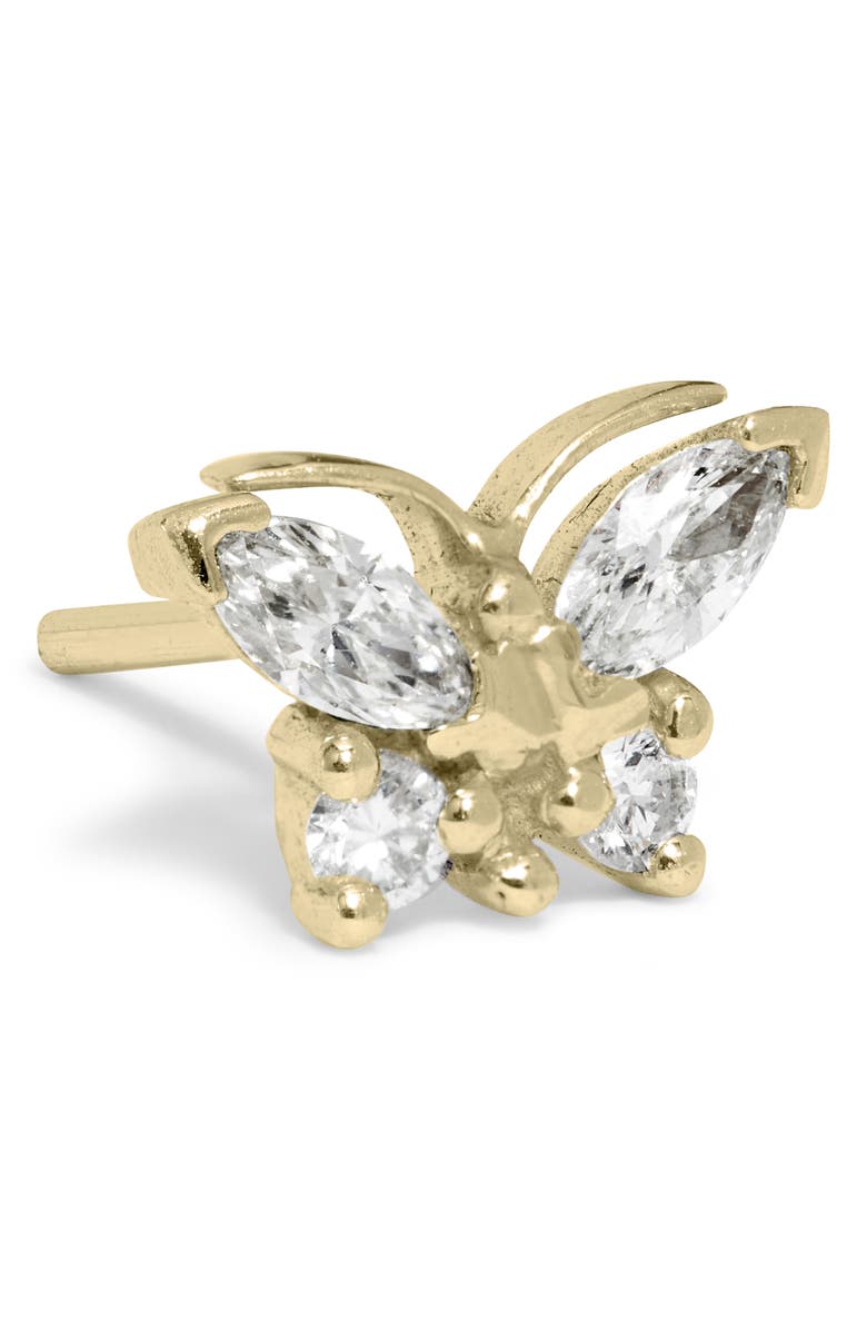 MARIA TASH Marquise Diamond Butterfly Stud Earring, Alternate, color,