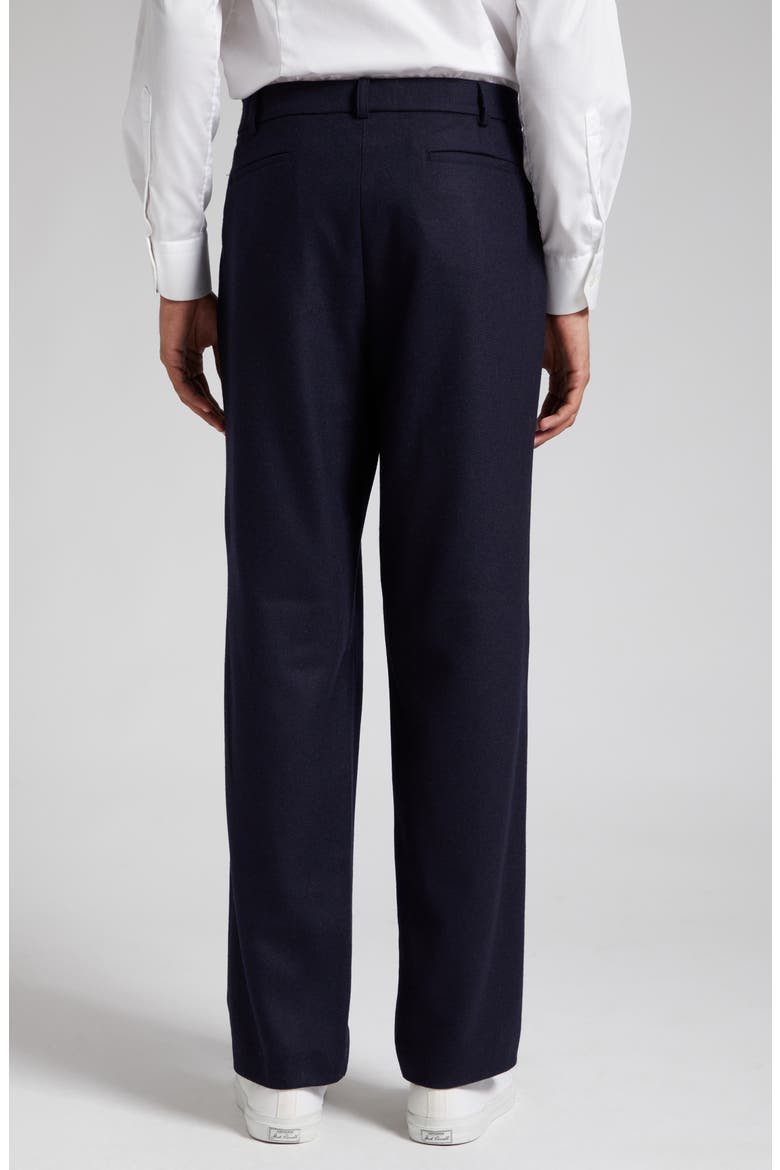 Pleated Wool Pants, Alternate, color, NAVY