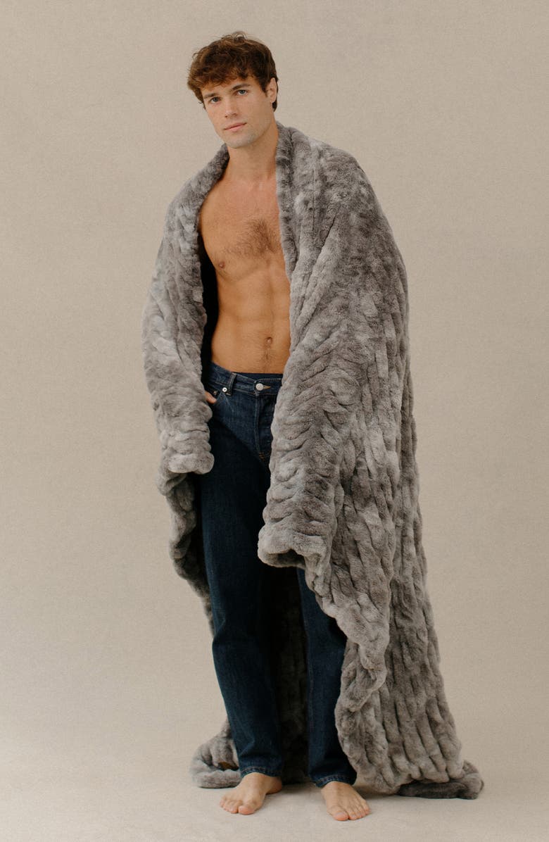 LOLA BLANKETS Original Throw Blanket, Alternate, color, Smoky Skies