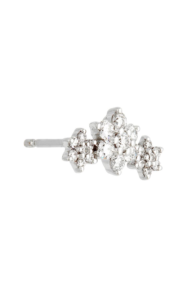 MARIA TASH Single Diamond Flower Garland Stud Earring, Alternate, color, 