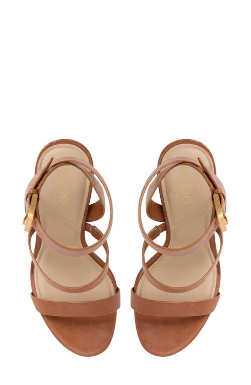 Aldo Kardy Ankle Strap Platform Sandal In Brown