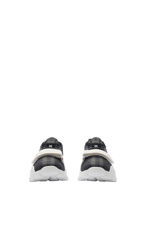 Burberry Karierte Sneakers In Black