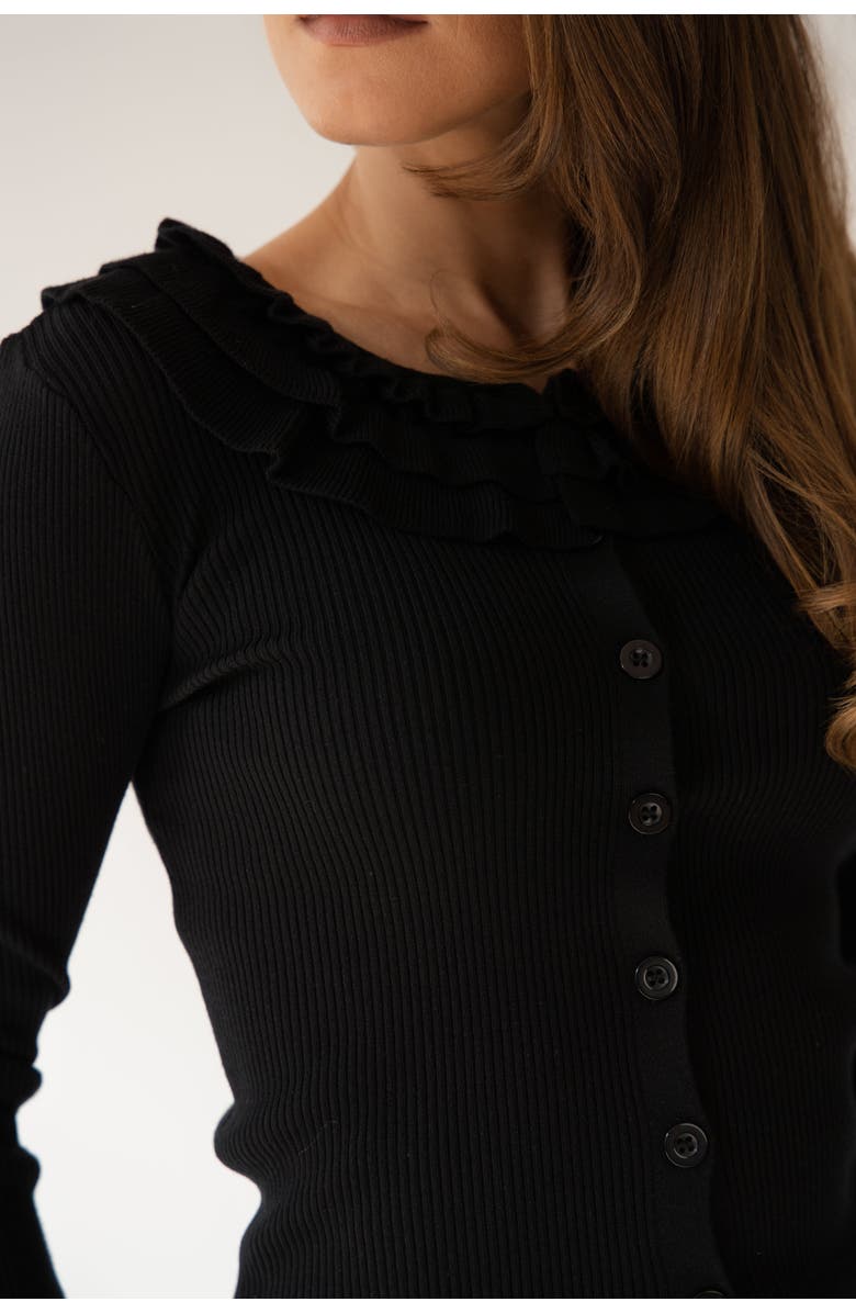 By Tess Collection Bella Cardigan, Alternate, color, Black