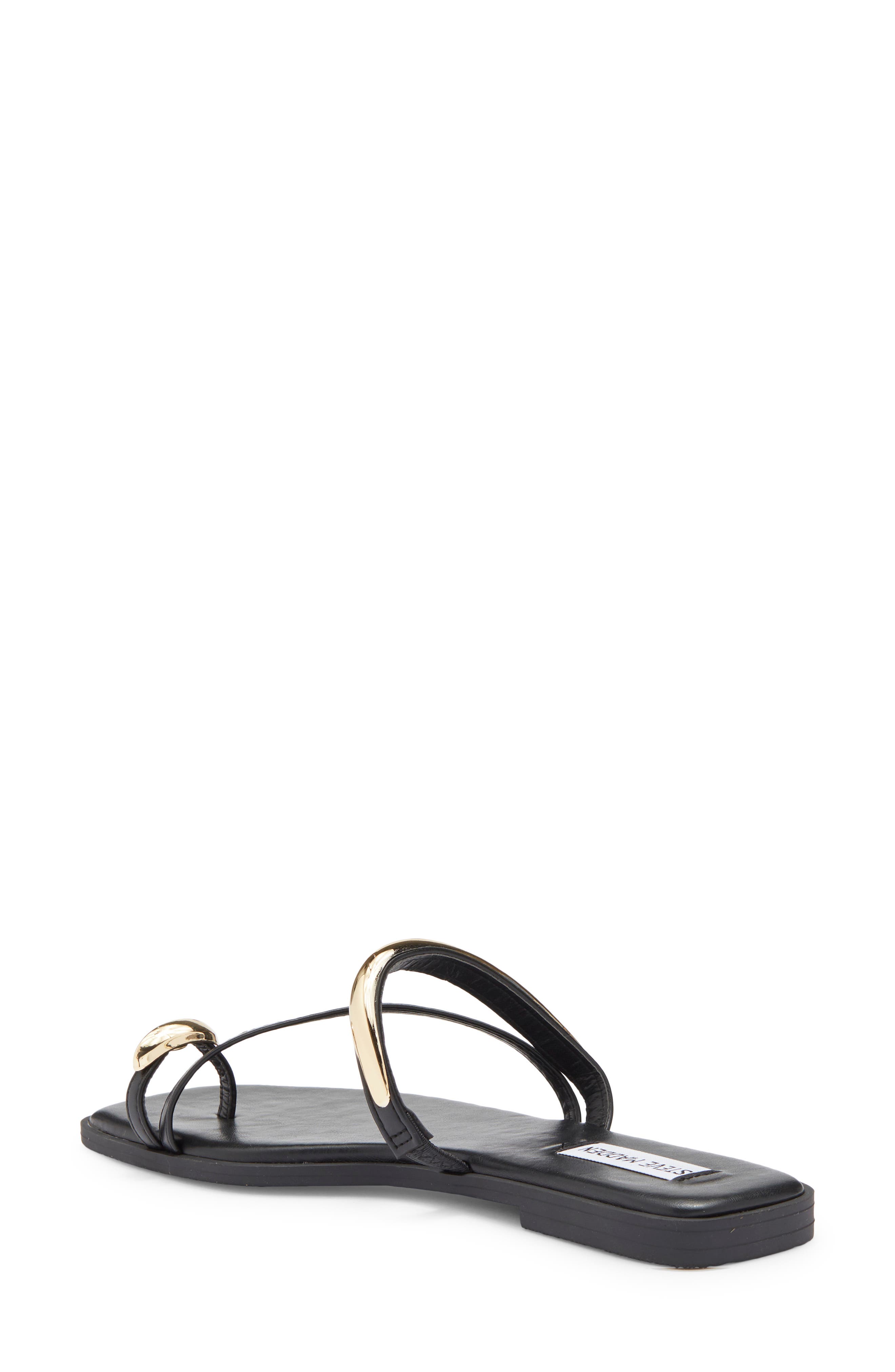Steve Madden Arley Square Toe Sandal, Alternate, color, Black