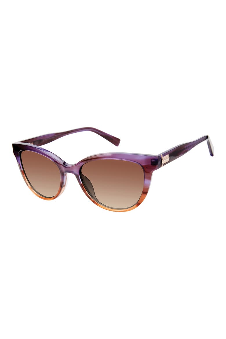 54mm Cat Eye Sunglasses, Alternate, color, PURPLE