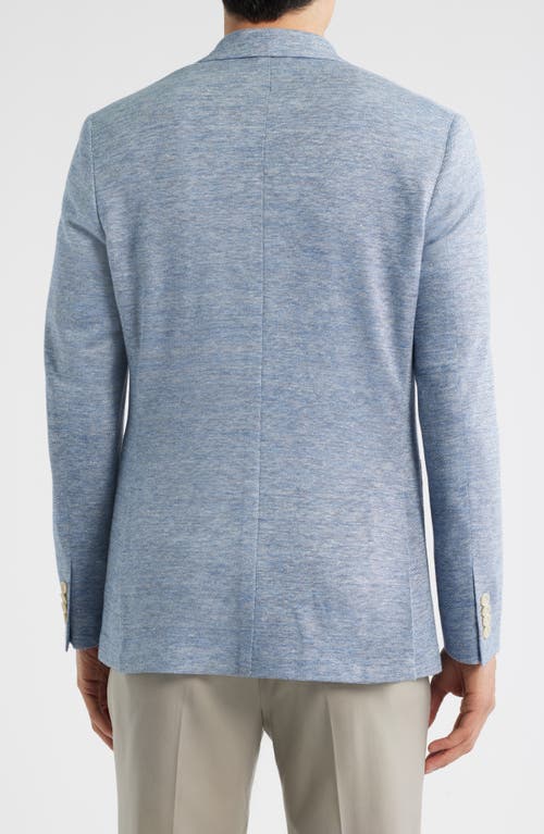 Jack Victor Hampton Light Blue Solid Sport Coat In Blue