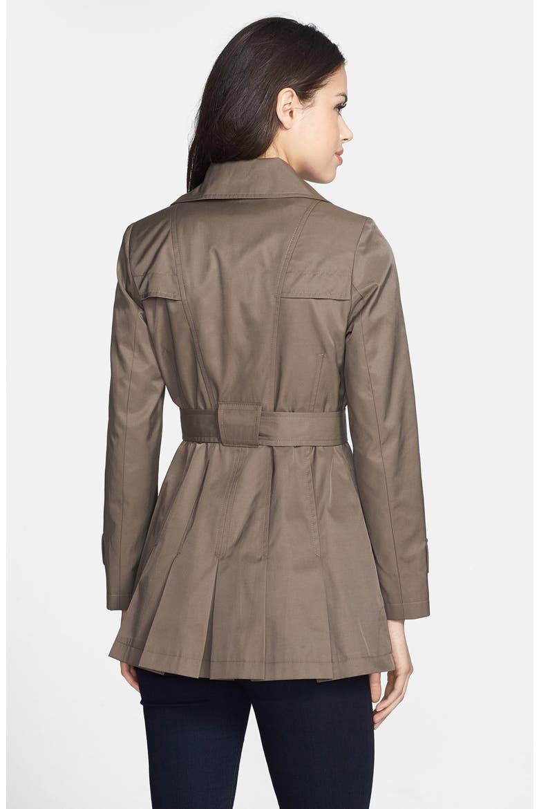 'Scarpa' Single Breasted Hooded Trench, Alternate, color, PEAT