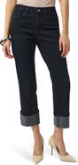 Joseph Ribkoff Studded Cuff Straight Leg Jeans