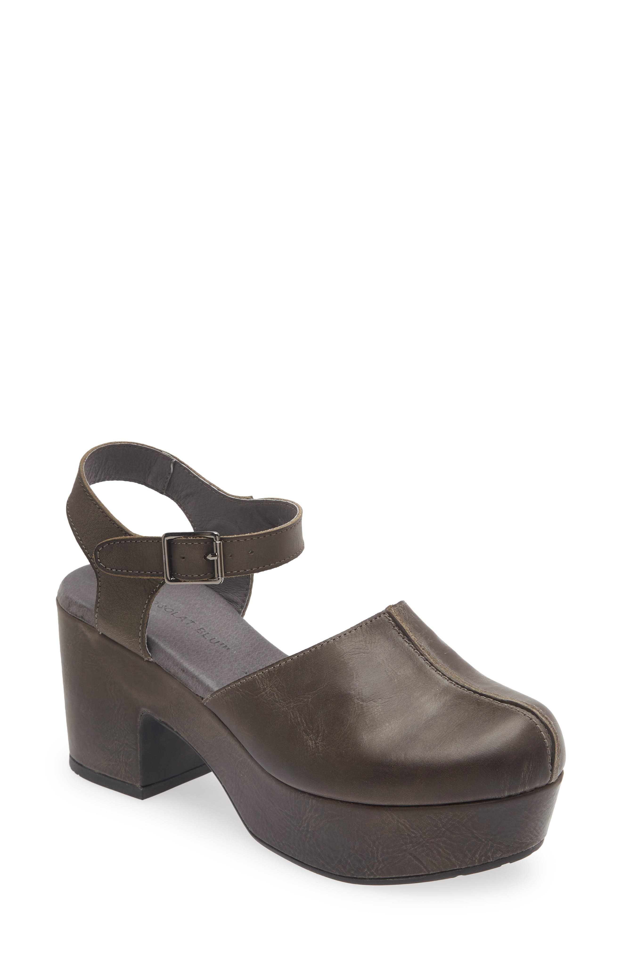 Chocolat Blu Gabrielle Platform Clog, Main, color, Olive Leather