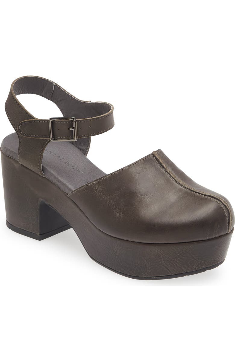Chocolat Blu Gabrielle Platform Clog, Main, color, Olive Leather