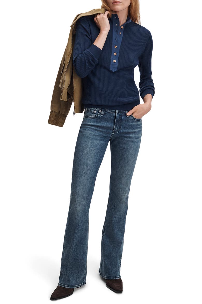 Kinsley Low Rise Bootcut Jeans, Alternate, color, SADIE