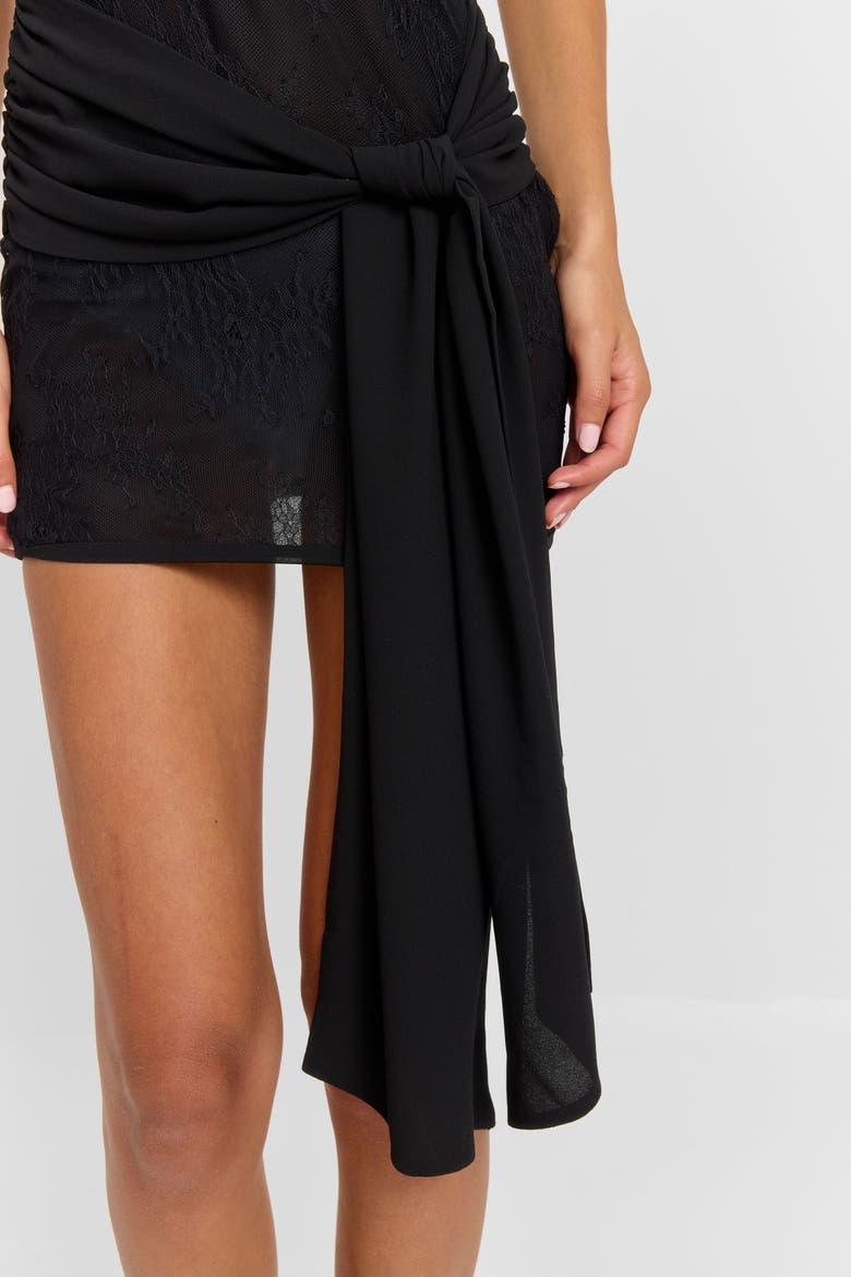 Belladonna Mini Dress, Alternate, color, Black