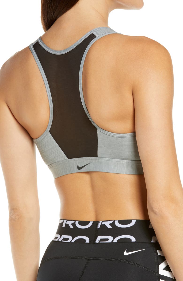 Nike Dri-FIT Swoosh Zip-Front Sports Bra, Alternate, color,