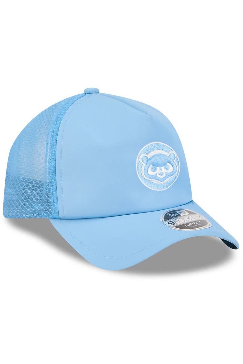 Men's New Era Light Blue Chicago Cubs 2026 Batting Practice Alternate Apex 9FORTY Adjustable Hat, Alternate, color, Light Blue