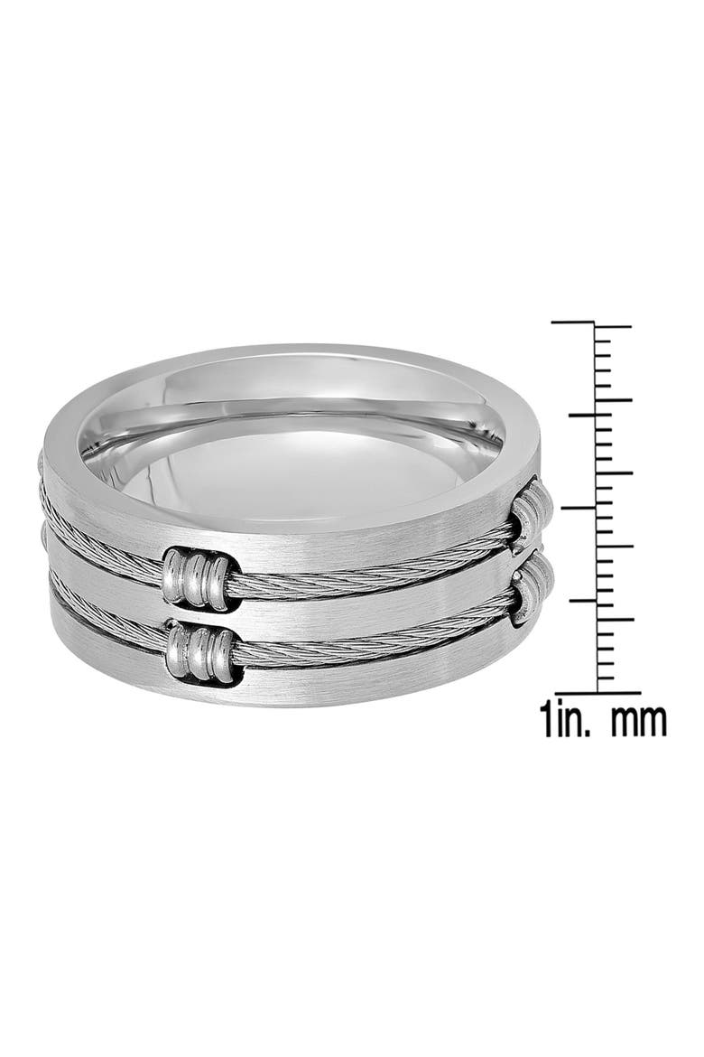 Men's Wire Inlay Ring, Alternate, color, SILVER