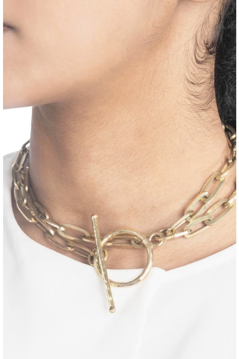Binachi Neckpiece, Alternate, color, Gold