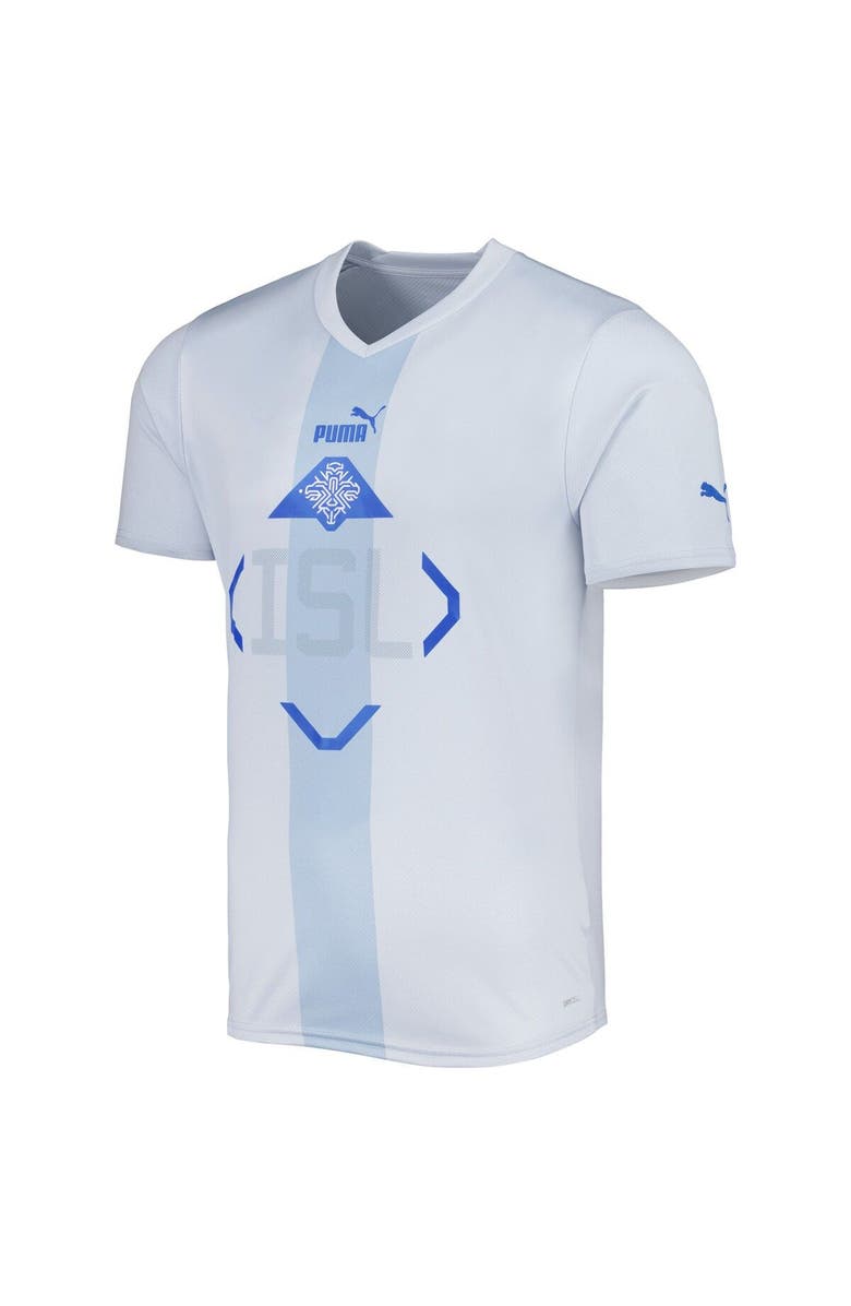 PUMA Men's Puma White Iceland National Team 2022/23 Away Replica Jersey, Alternate, color, White