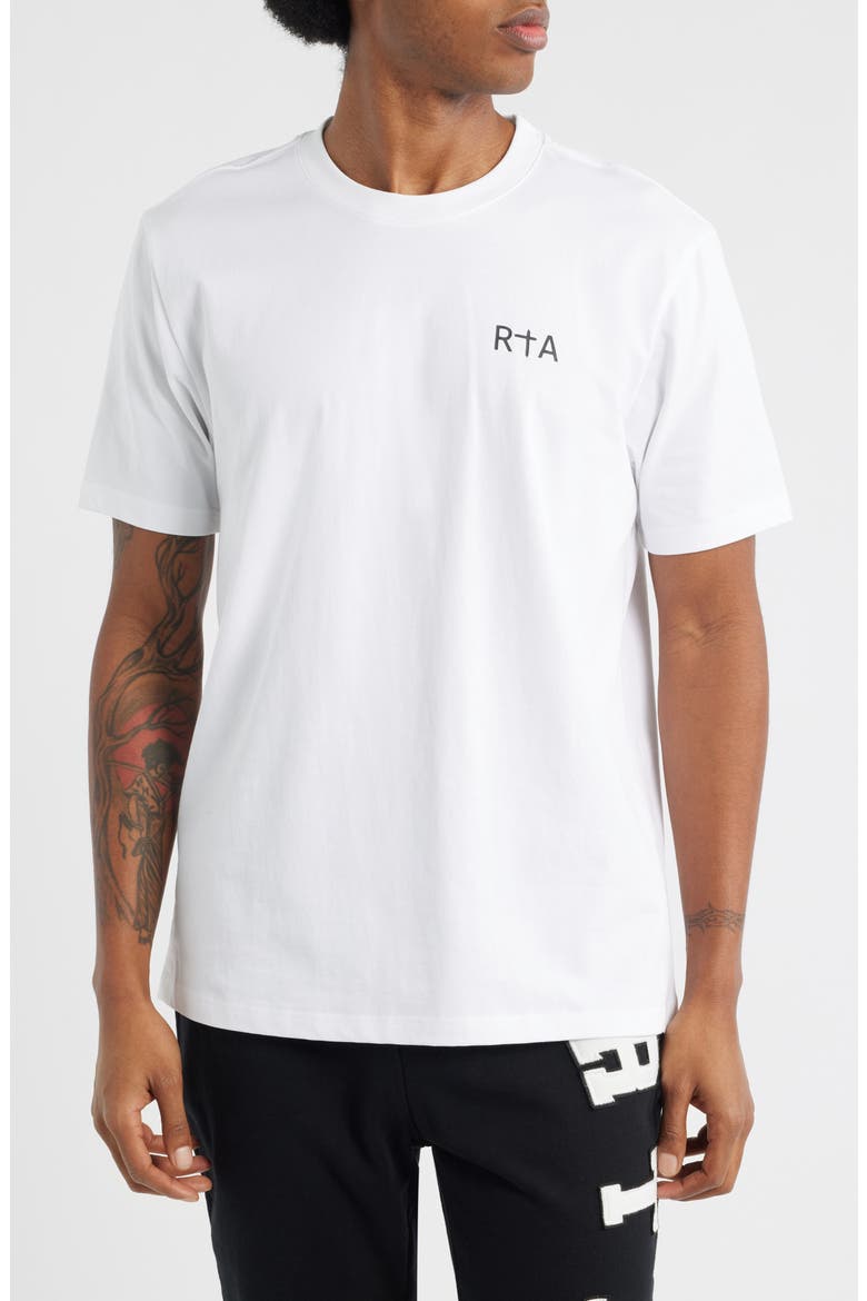 Colin Oversize Logo Graphic T-Shirt, Main, color, WHITE