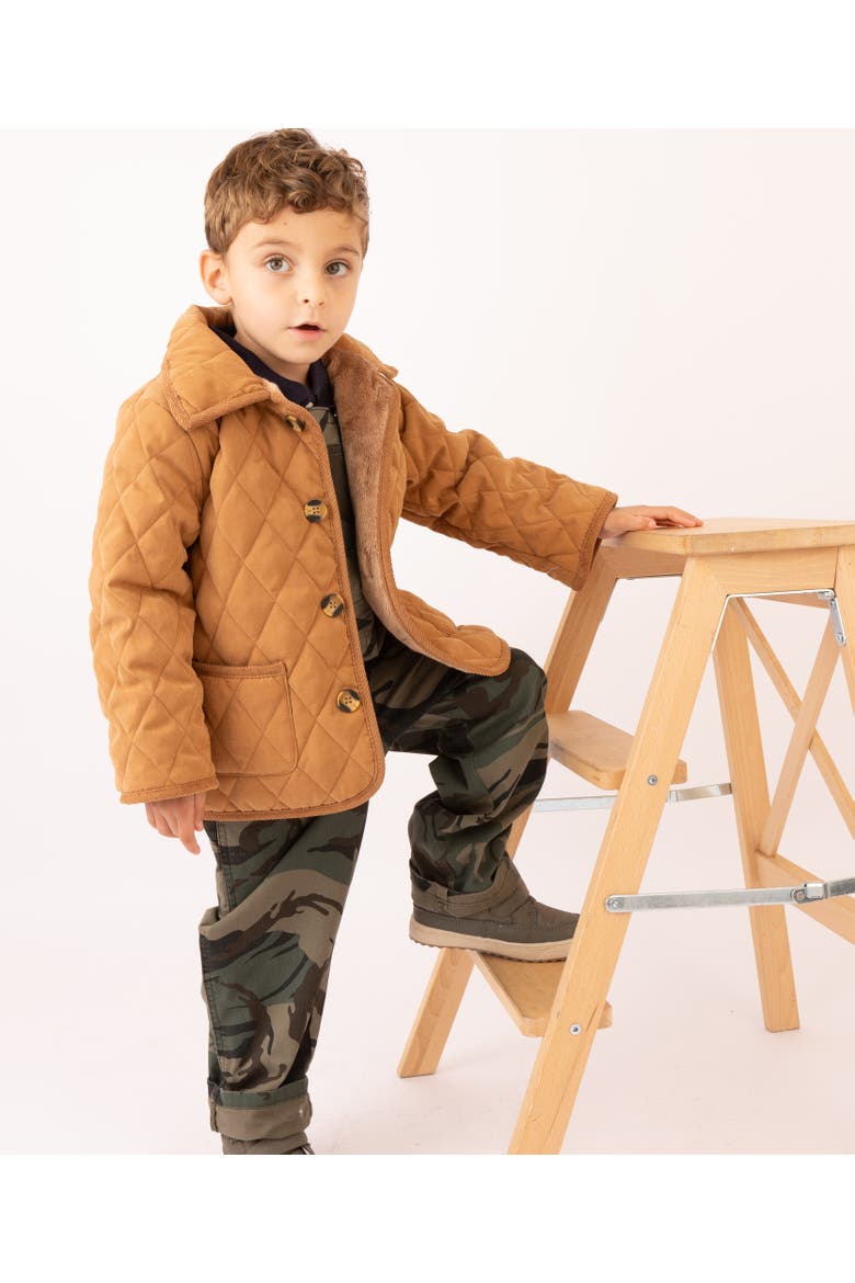 Classic Quilted Barn Jacket, Alternate, color, Caramel