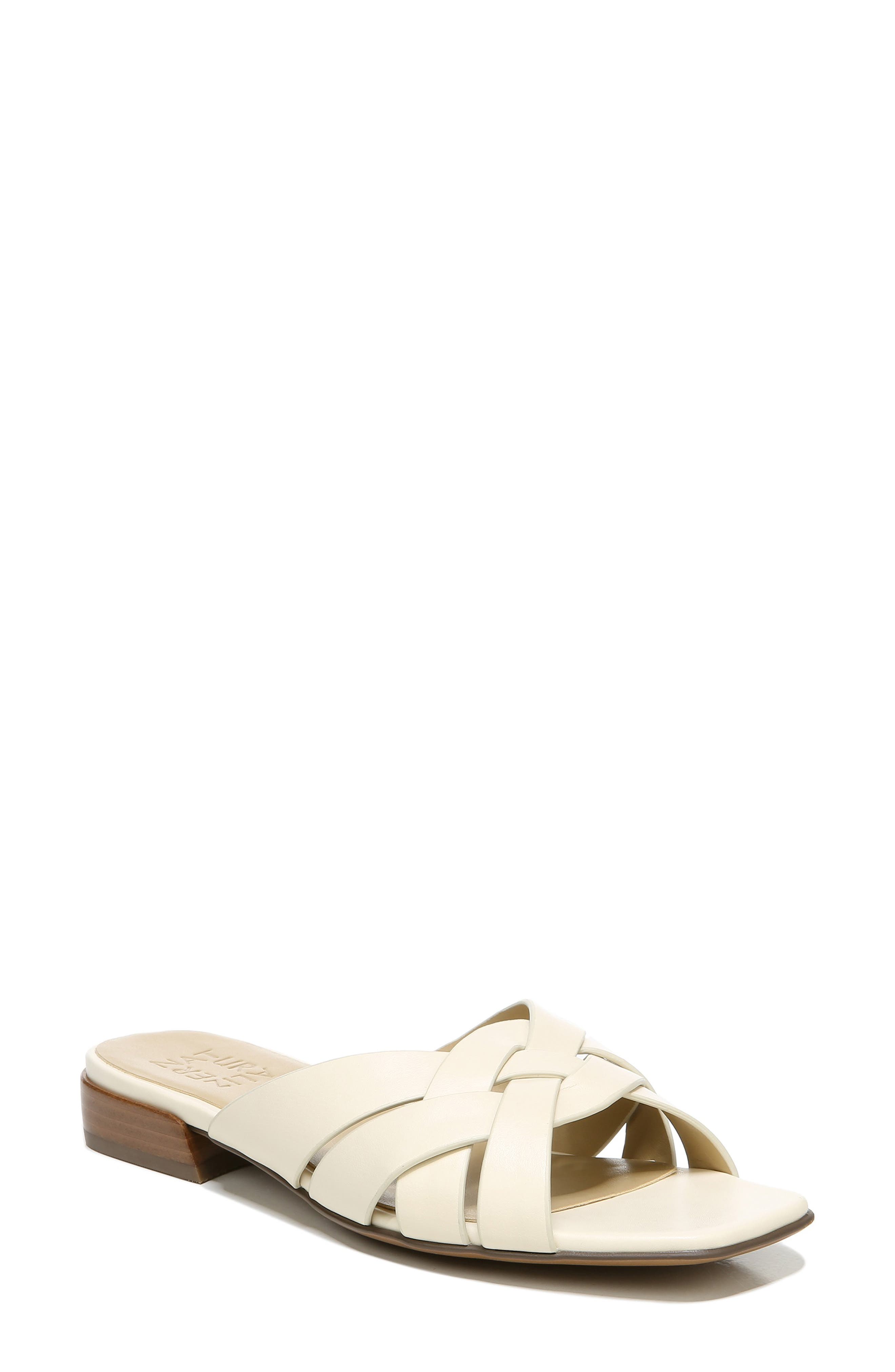 Naturalizer Ashford Slide Sandal, Main, color, Pale Ivory Leather
