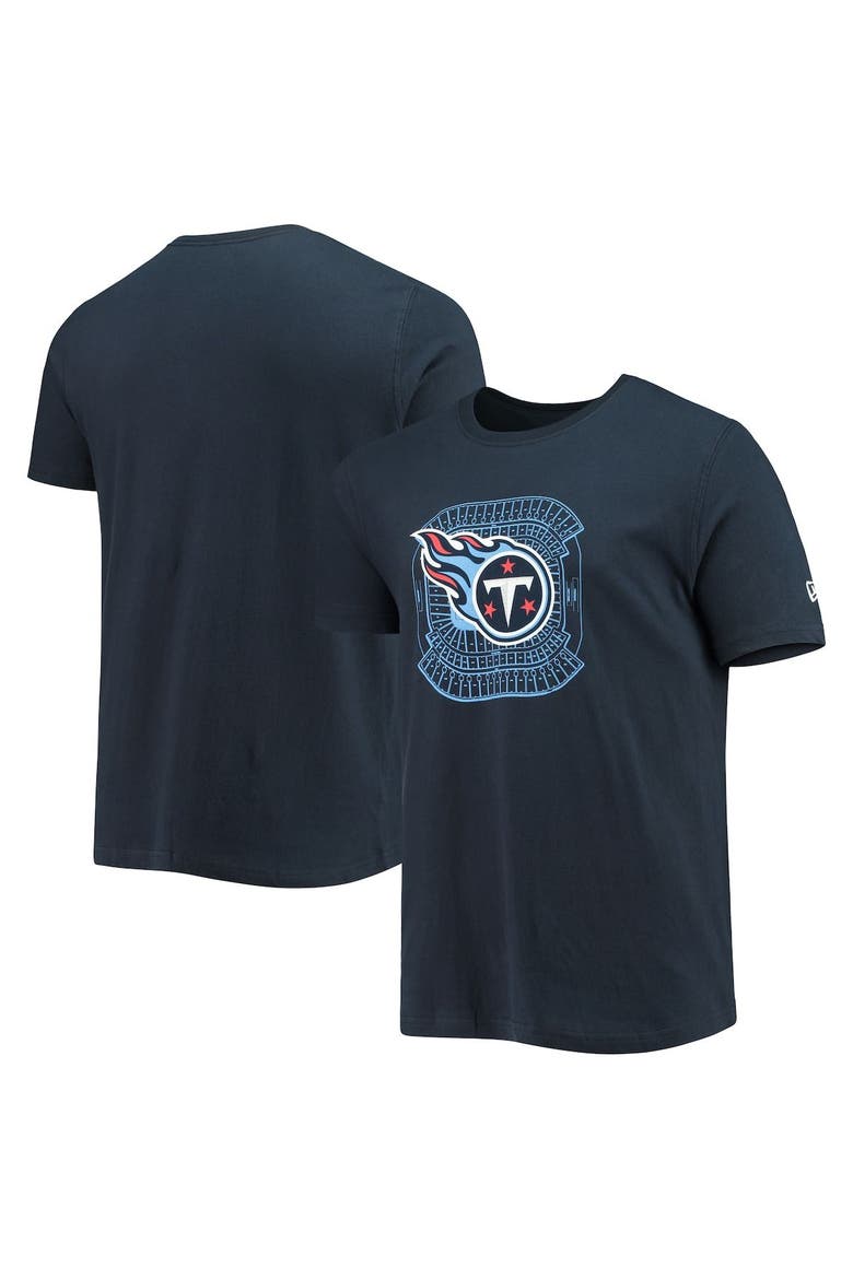 Men's New Era Navy Tennessee Titans Stadium T-Shirt, Alternate, color, Navy