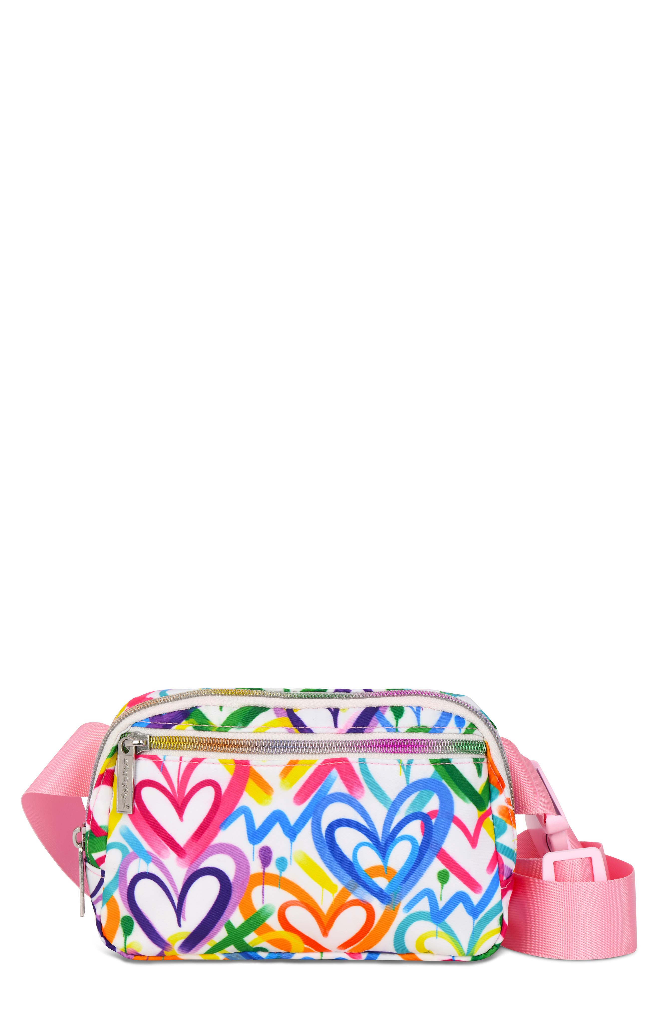 Iscream Kids' Corey Paige Hearts Belt Bag, Main, color, Pink Multi