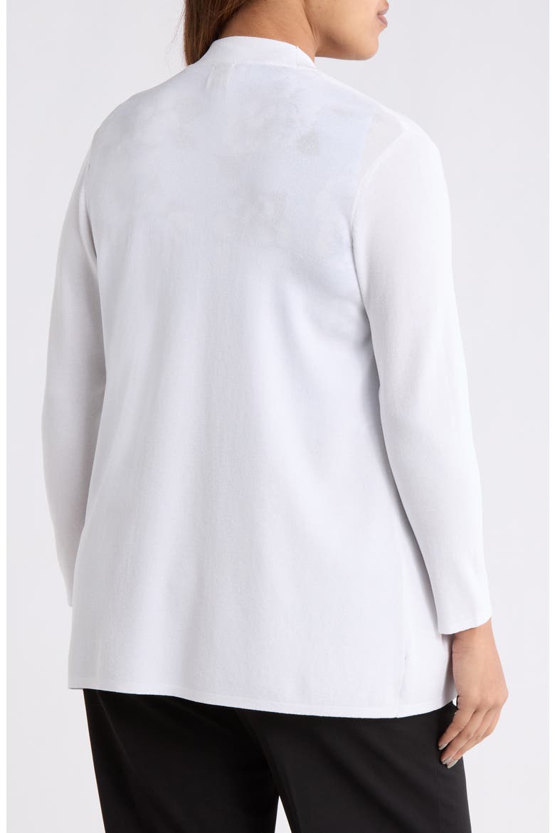 Malibu Open Front Cardigan, Alternate, color, CRISP WHITE