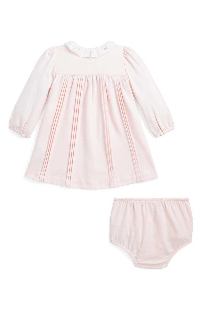 Ralph Lauren Pintuck Cotton Dress & Bloomers, Alternate, color,